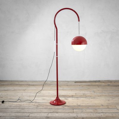 Red metal cheap floor lamp