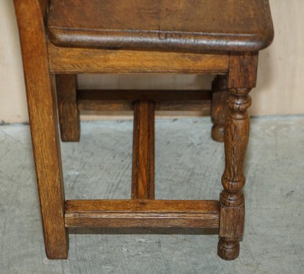 Set of Eleven English Oak Dining Chairs Set of Eleven English Oak Dining Chairs