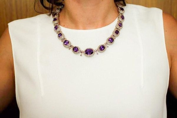 Karat Rose Gold and Silver Necklace 