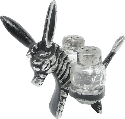 Ebros Salz- Und Pfefferstreuer Esel – Magnetisch, Keramik, Handbemalt, Ca. 10,2 Cm