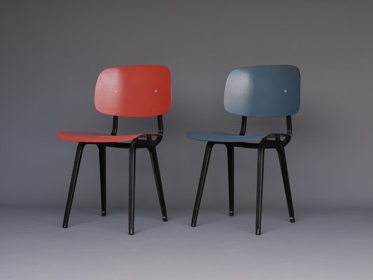kiezen Ounce Jood Revolt Chairs by Friso Kramer for Ahrend de Cirkel, 1950s, Set of 2 for  sale at Pamono