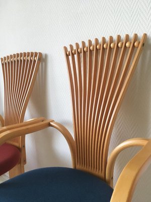 Totem Chairs by Torstein Nilsen for Westnofa, 1980s, Set of 4 for
