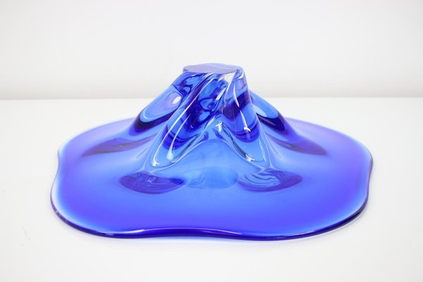 Czech Art Glass Bowl by Josef Hospodka for Chribska Glassworks