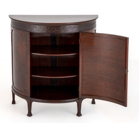 Demi Lune Side Cabinet In Mahogany By