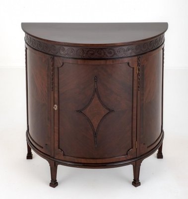 Demi Lune Side Cabinet In Mahogany By