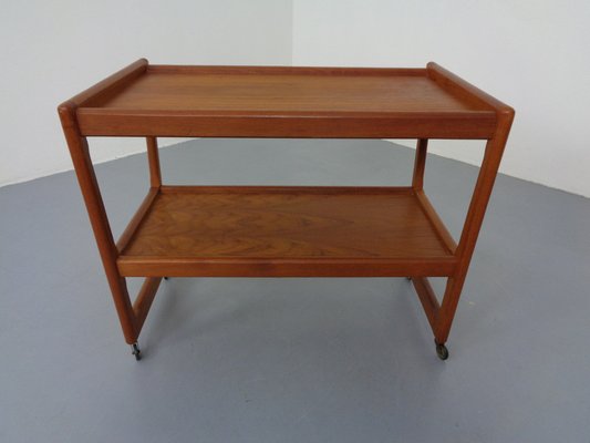 Teak Bar Cart by Holger Georg Jensen for Kubus, Denmark, 1960s for