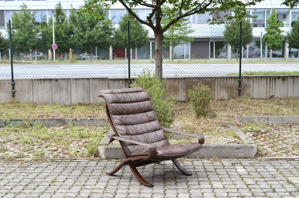Large Vintage Flex Folding Lounge Chair by Ingmar Relling for Westnofa