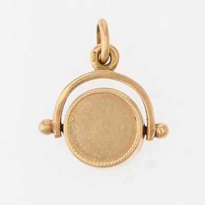 18 Karat Yellow Gold Compass Charm 