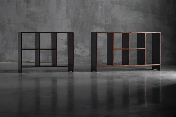 Model D.I.H. 074 File Rack by Pierre Jeanneret, Chandigarh, 1957