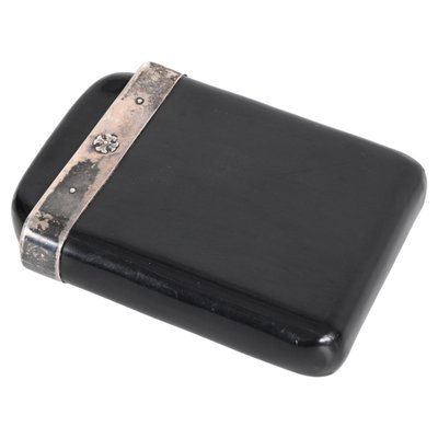 italian cigarette case Italian Cigar Case in Leather and Solid Silver, Italy, 1960s for sale at  Pamono