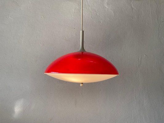 Pop Art Red Ceiling Lamp from Temde Switzerland 1960s