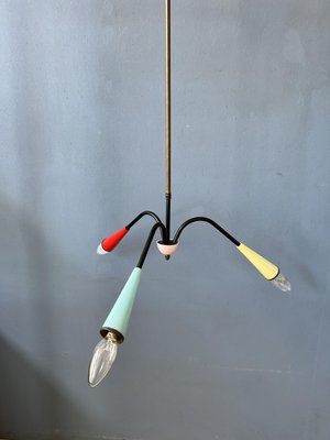 Mid-Century Spider Chandelier or 