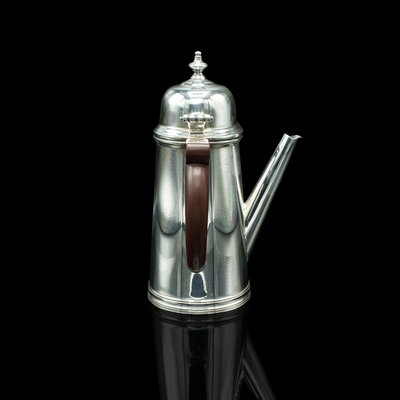Vintage English Silver Plate Hot Chocolate Jugs, Set of 2 for sale