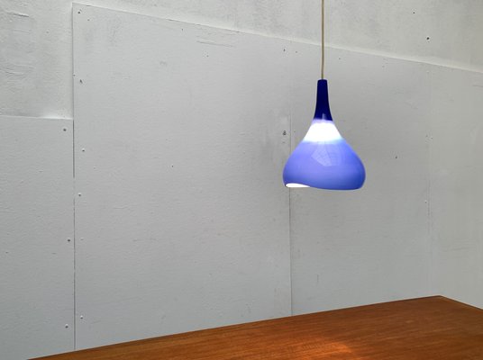 Mid-Century modern scandinavian pendant lamp Doo-Wop light blue by Louis  Poulsen