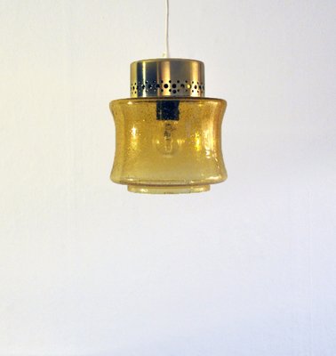 Vintage Danish Brass And Glass Pendant For Sale At Pamono