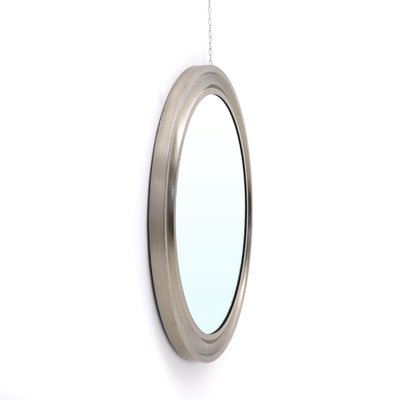 anni ’60 mirror Specchio in alluminio spazzolato di Sergio Mazza per Artemide 