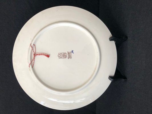 Large Earthenware Plate, Gien, France for sale at Pamono