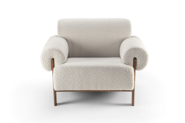 21st Century Paloma Armchair in Boucle Wood