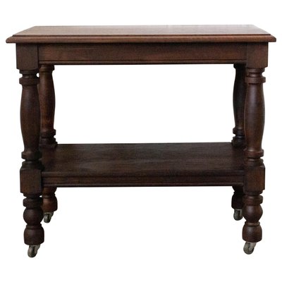 Wheeled console table deals