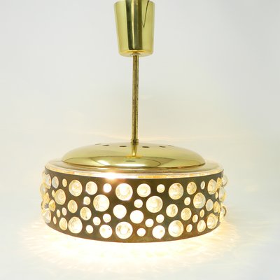Brass and Crystal Bedside Table Lights from Bakalowits & Söhne