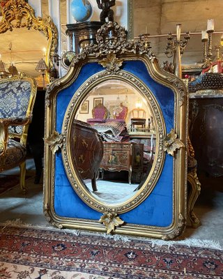 Spiegel aus Samt in Schildform bei Pamono kaufen