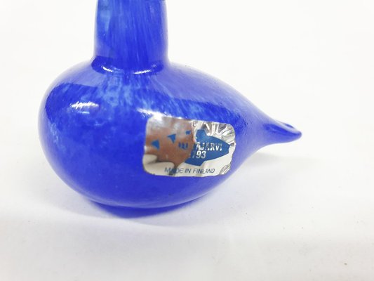 Figurine Oiseau En Verre Oiva Toikka - Nuutajärvi Notsjö Finlande - Années 1970 - Signée