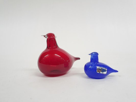 Blue Glass Bird by Oiva Toikka for Iittala, Finland, 1970s for