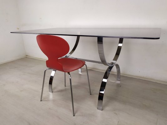 Glass and chrome office desk deals