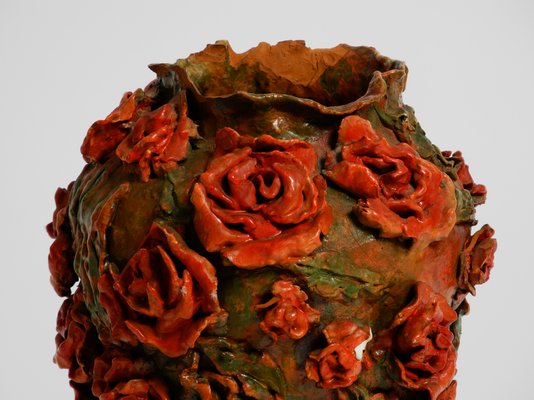 Red Glass Vase (Made in Italy) (MAX) (501) Red Glass Vase (Made in Italy) (MAX) (501)