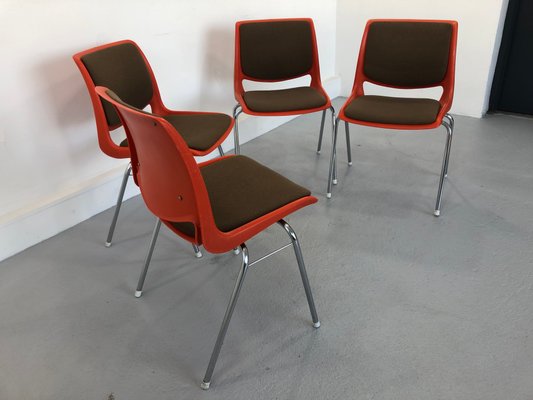 Dining Chairs by B. Winge, Norway, 1970s, Set of 4 for sale
