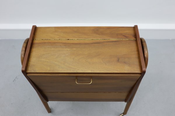 Modern Wooden Sewing Box with Storage, Germany, 1960s for sale at