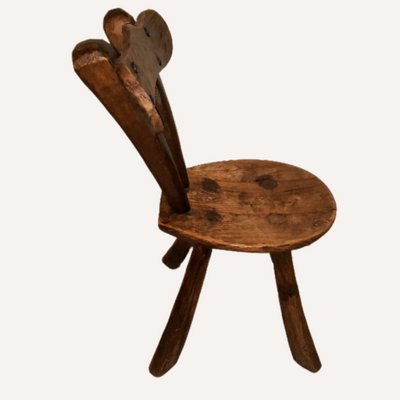 Brutalist Milking Stool France 1950s for sale at Pamono