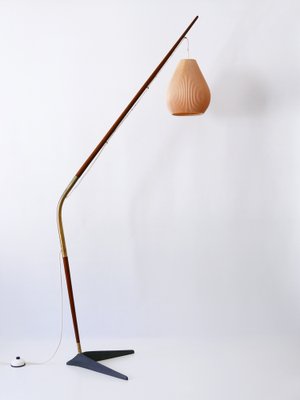 Fishing Pole Floor Lamp by Svend Aage Holm Sørensen for from Holm Sørensen  & Co, Denmark, 1950s for sale at Pamono