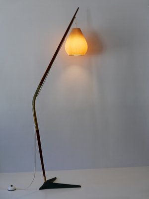 Fishing Pole Floor Lamp by Svend Aage Holm Sørensen for from Holm Sørensen  & Co, Denmark, 1950s