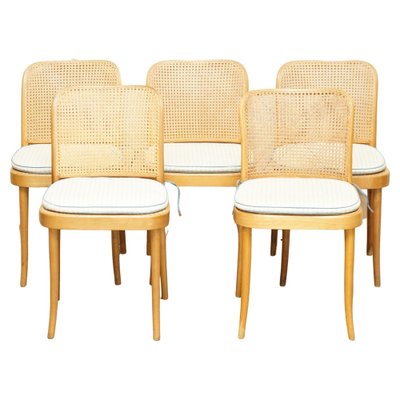 811 Bergere Dinette Dining Chairs by Josef Hoffmann for Thonet