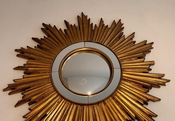 Miroir soleil en polyrésine agathe 20 cm