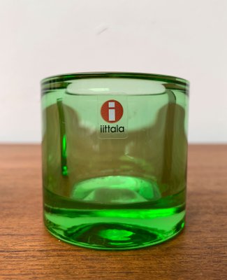 Lime Kivi Votiv Marimekko Candleholder by Heikki Orvola for