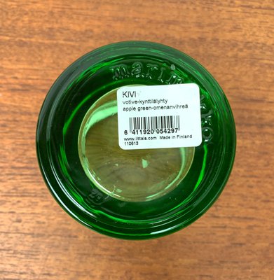 Lime Kivi Votiv Marimekko Candleholder by Heikki Orvola for