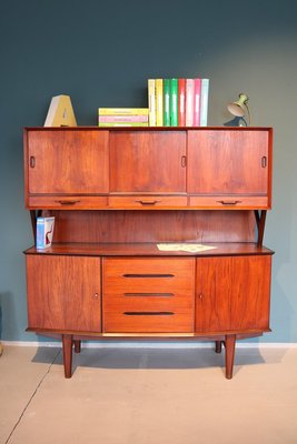 Mid Century Danish Organic Shaped Teak Buffet 1960s for sale at
