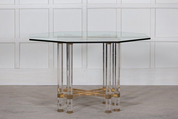 Acrylic glass dining table deals