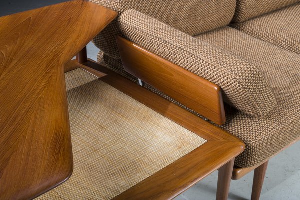 Danish FD417 Minerva Sofa in Teak by Peter Hvidt and Orla Molgaard