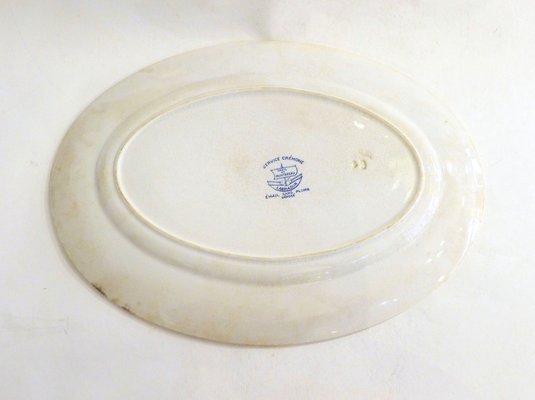 Early 20th Century Creil Montereau Dishes, France, 1890s, Set of 2
