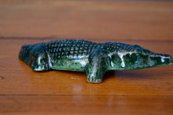 Streamline NYC Keramik-Blumentopf In Krokodil-Form - 27,9 X 4,4 X 5,1 Cm, Lustige Deko Für Sukkulenten