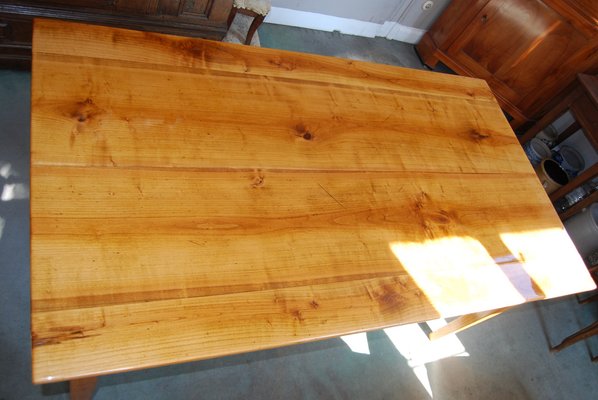 antique tiger wood dining table