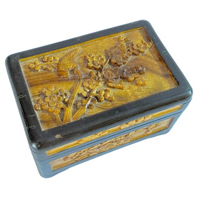 Chinese Painted Lacquer Box - Ca 1930 Chinese Painted Lacquer Box - Ca 1930