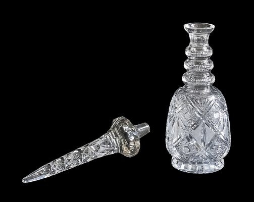 Large Middle Eastern style Bohemian Crystal Decanter for