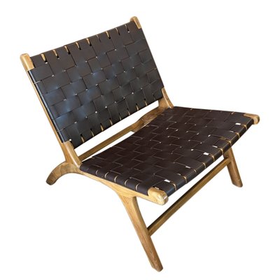 Chaises en Cuir et Bois par Olivier De Schrijver, 1990s, Set de 2