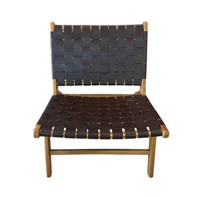 Leather & Wood Chairs by Olivier De Schrijver, 1990s, Set of