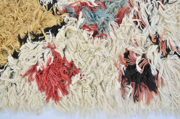 Tappeto in lana multicolore in vendita su Pamono