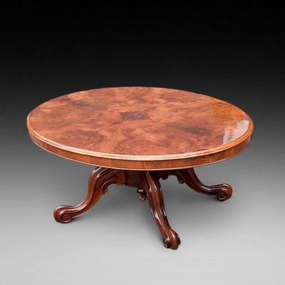 Victorian Black Walnut Coffee Table for sale at Pamono